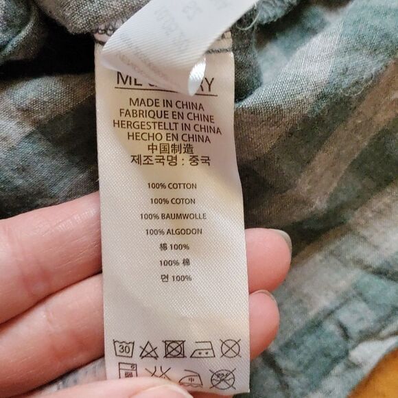 Me & Henry Shirt 2T 3T Button Down Green Plaid Cotton Easter Spring - Picture 4 of 5